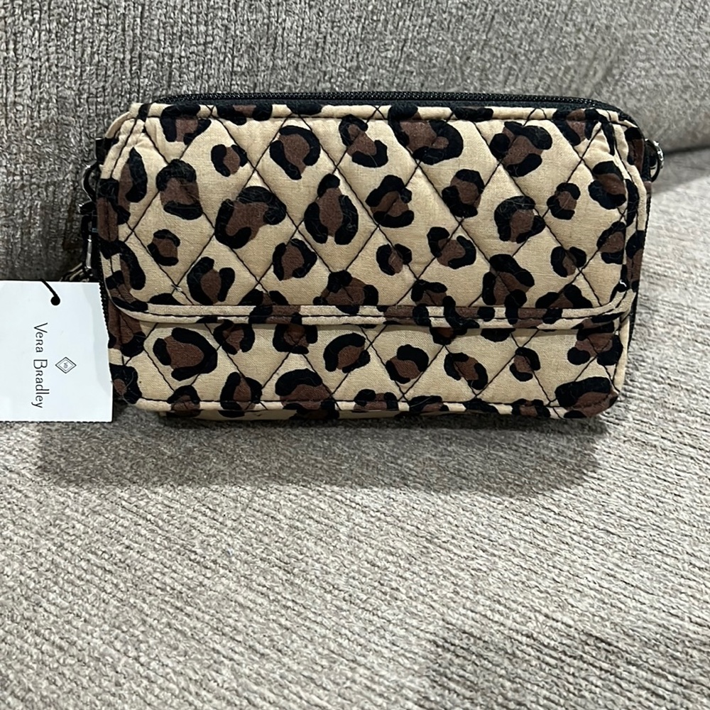 Vera Bradley All in one Crossbody Phone Leopard